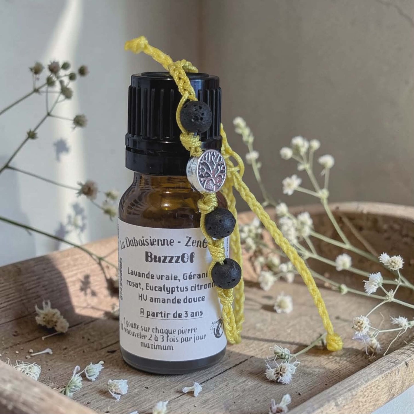 Huile essentielle BuzzzOf Anti-Moustique + bracelet offert