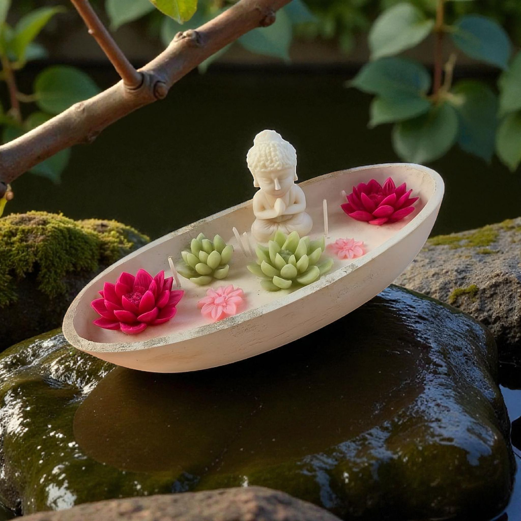 Bougie Rosa Namasté Collection Rêverie