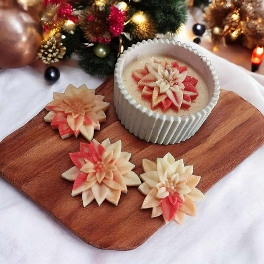 Bougie de Noël "Poinsettia"