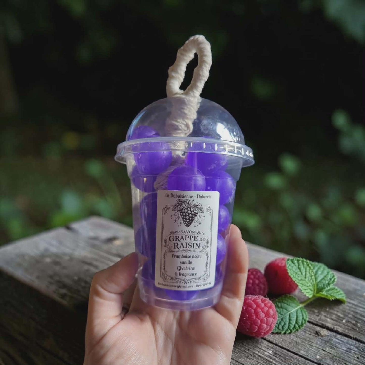 Savon mains grappe de raisin