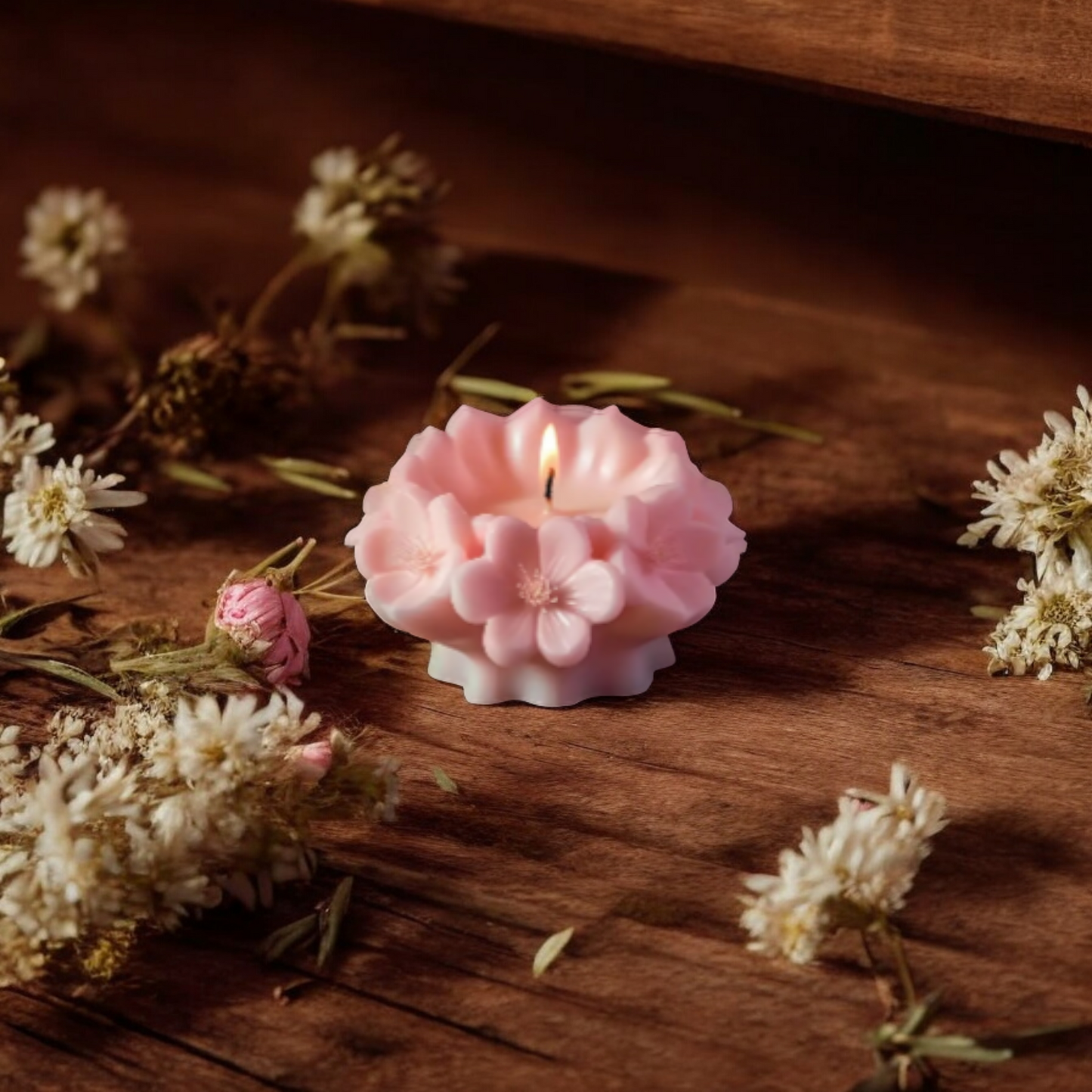 Bougie Moulée en Cire de Coco – Élégance Naturelle