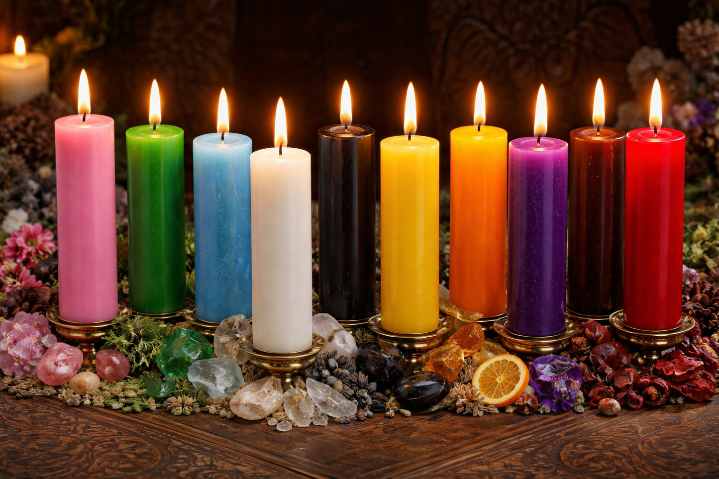 Bougie chandelle Rituel