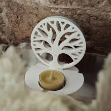 Support bougie arbre de vie